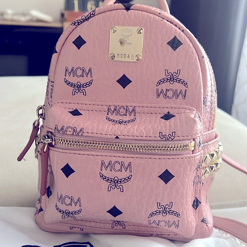 MCM X-mini backpack/handbag, soft pink color